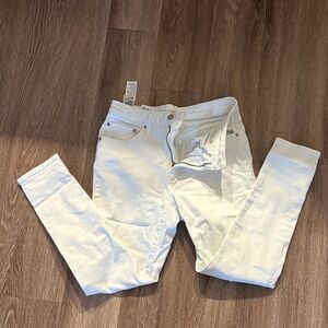 Levi's 721 White high rise Skinny Jeans